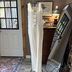 Chic Striped Sleeveless Jumpsuit